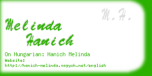 melinda hanich business card